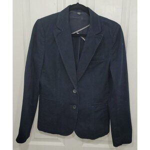 Banana Republic work blazers 2 button faux pockets navy size 10
